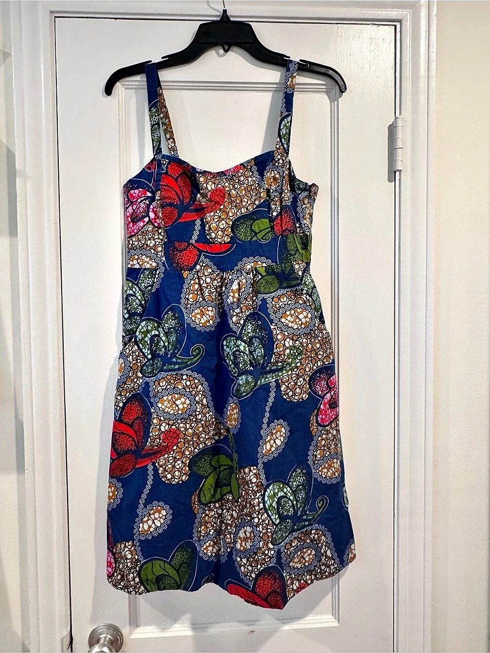 Made in Rwanda Printed Mini Dress Size 6